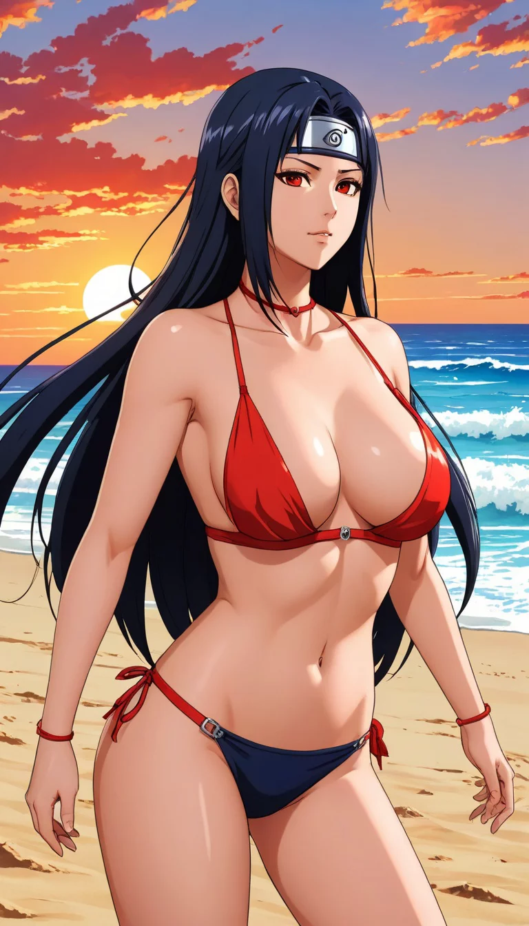 Museland-Seduce Brother at Beach-genderbender-BikiniItachi