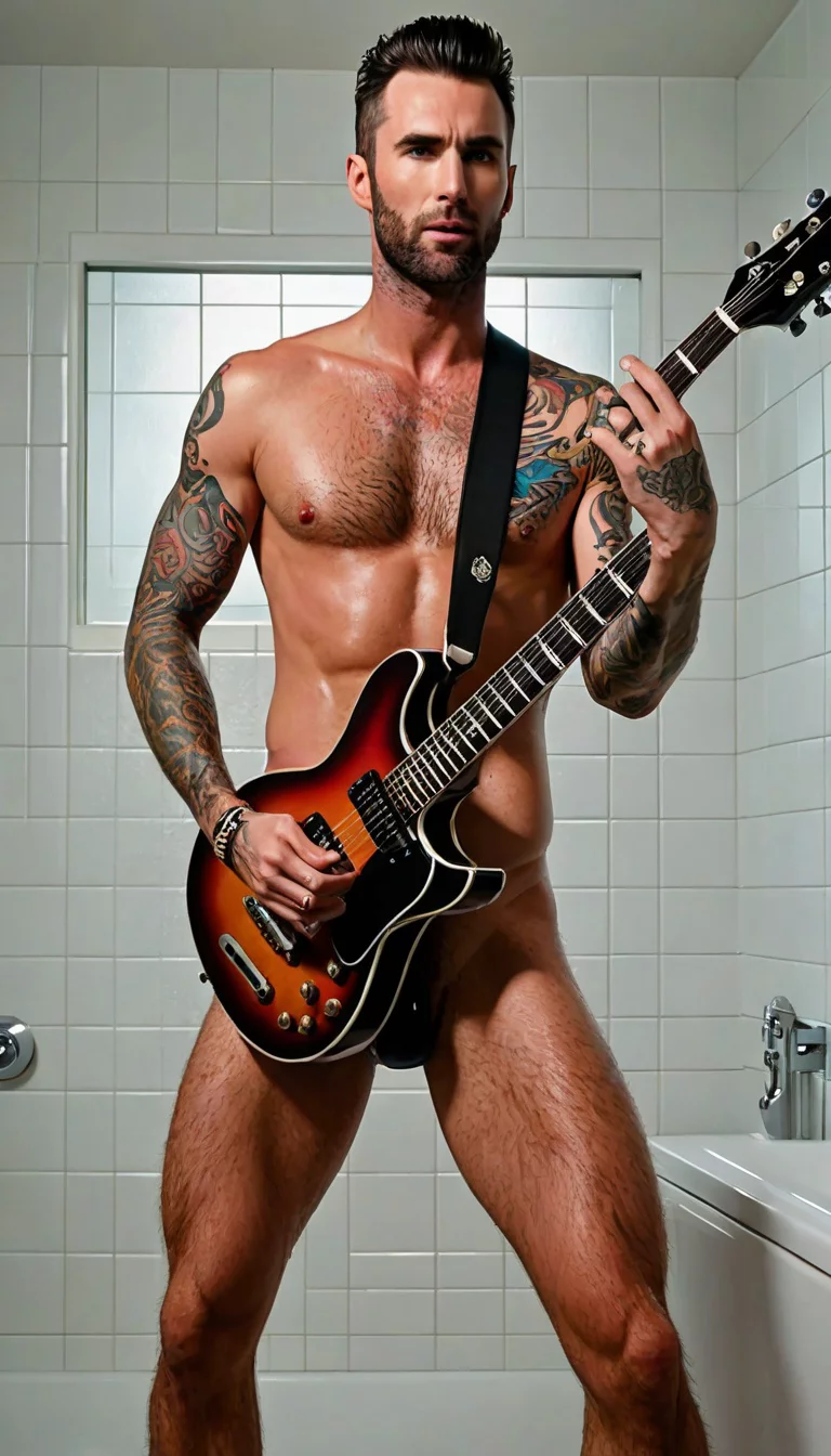 Museland-Strumming Belted Lust-EroticEncounter-NakedGuitarist