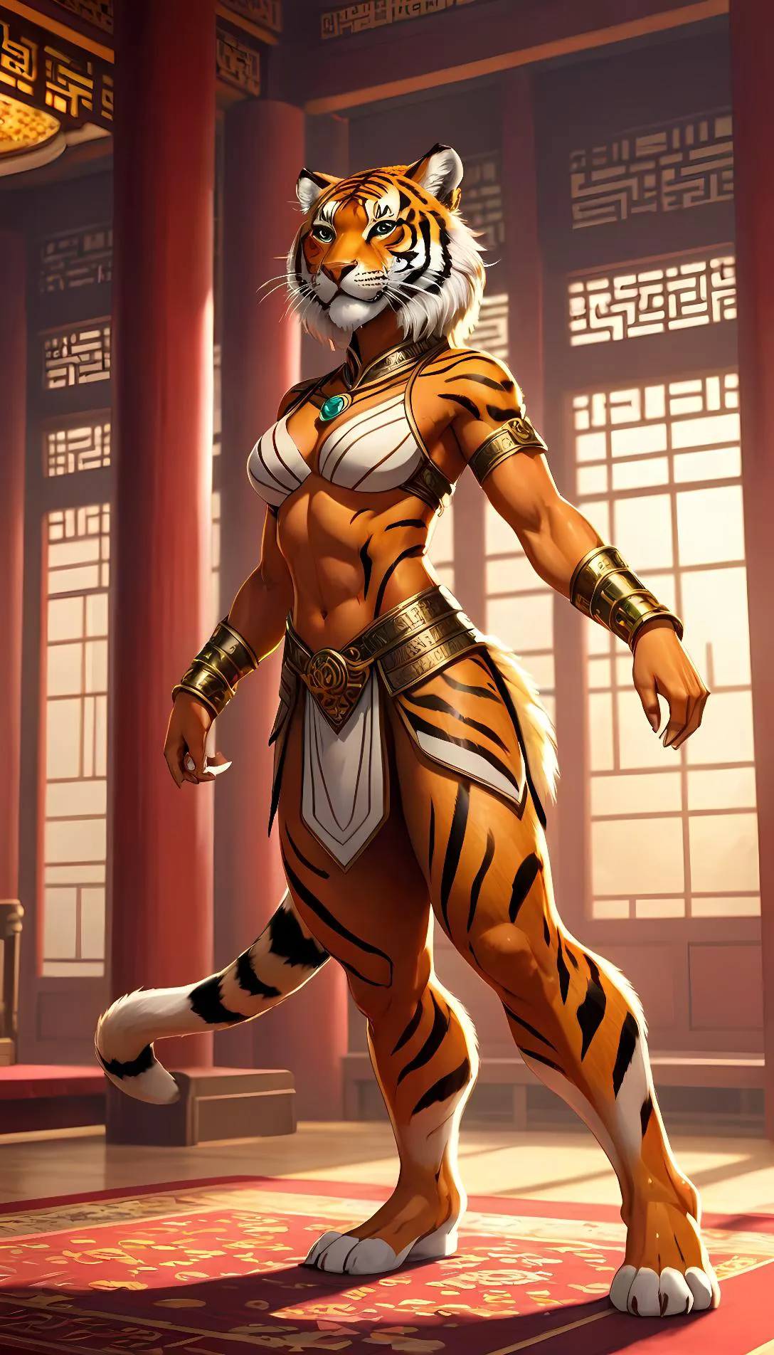 Museland-Taming the Tigress's Lust-IsekaiTransformation-FutanariTigress