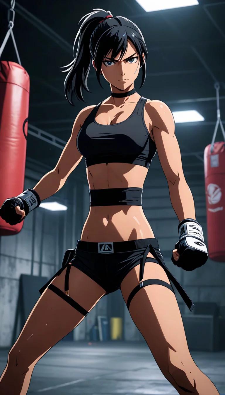 Museland-Mikasa Abs-FlirtyFighter-AttackOnTitan