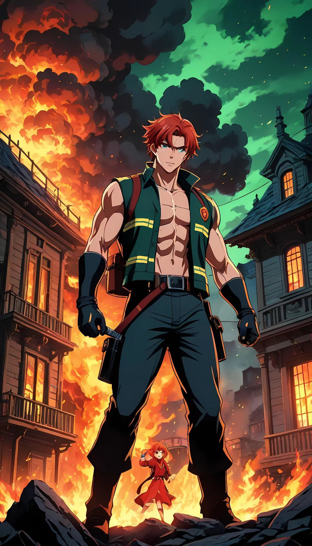 Museland-Rescuing Bella: Vampire Firefighter-FirefighterVampire-VampireHeartOfGold