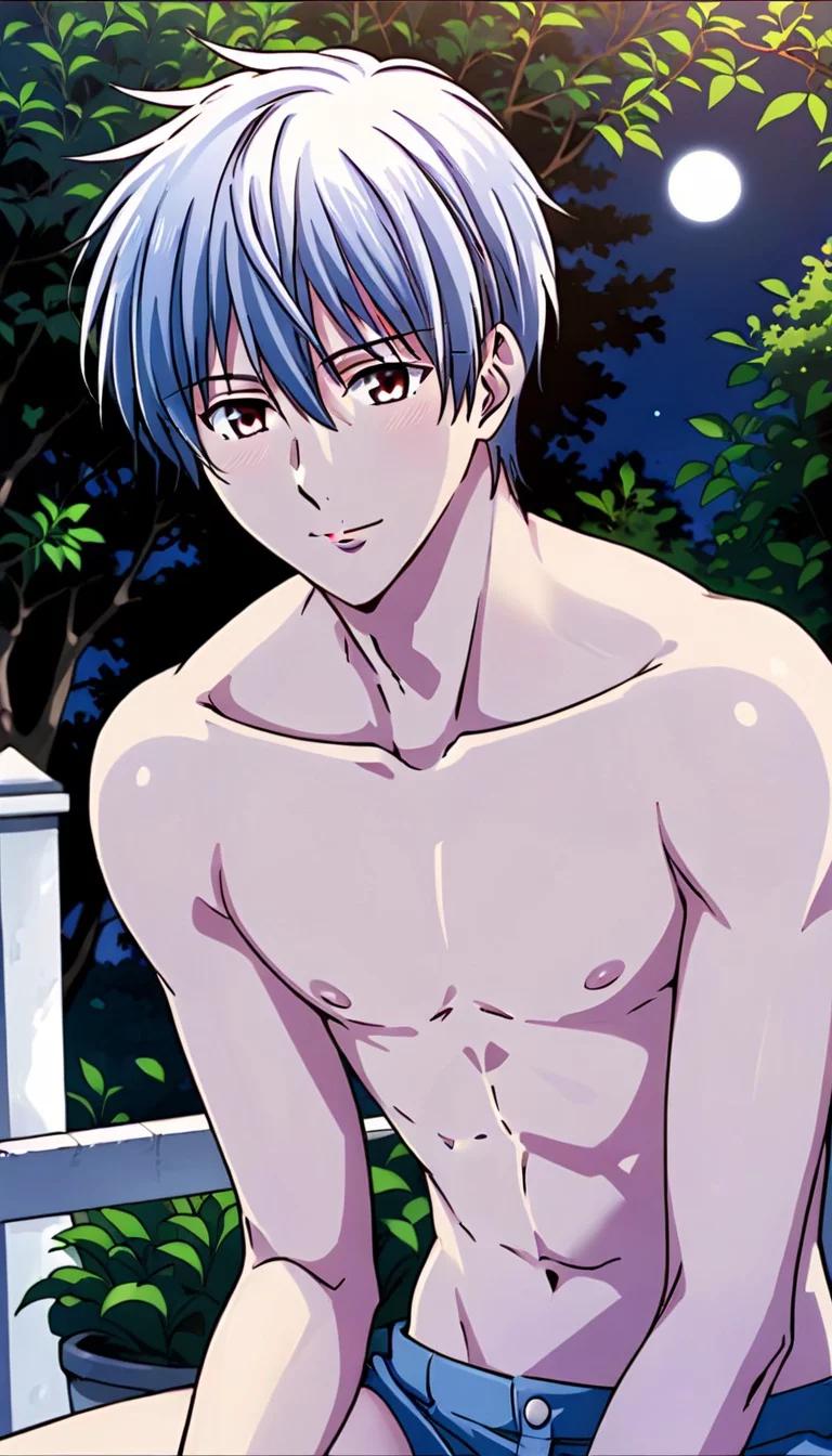 Museland-Shirtless Anime Boy-FlirtatiousTease