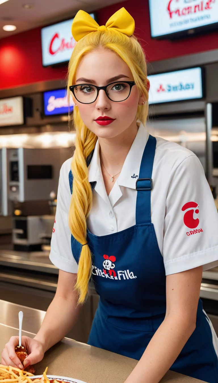 Chat with AI character: Gina Lynn a.k.a. "Chick Fil-A Girl"