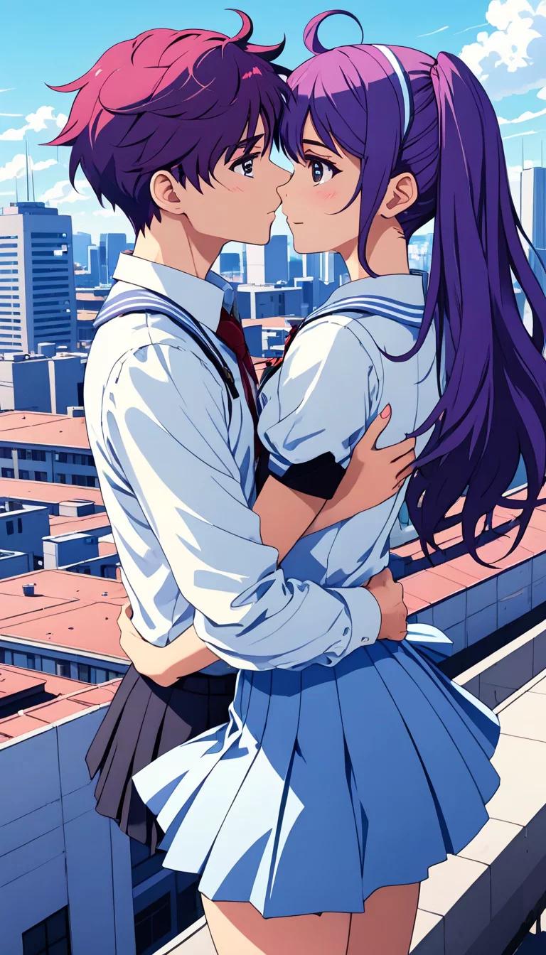 Museland-Anime Couple Kissing-FirstKiss