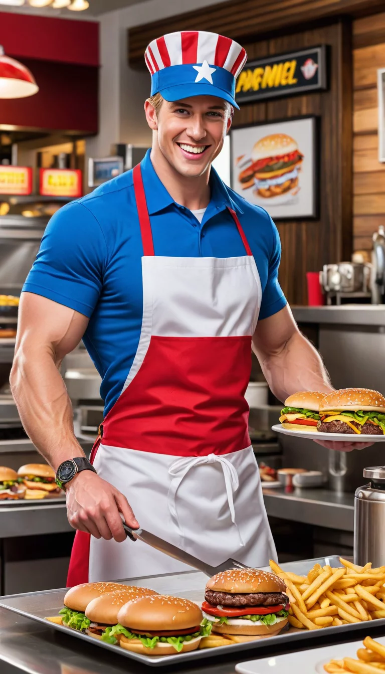 Museland-Flipping Burgers with Captain America-FishOutOfWater-HeroGoesDomestic