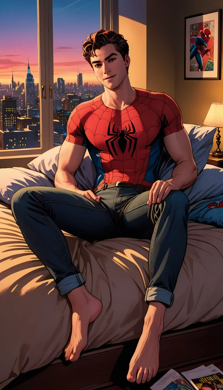 Museland-Bedtime with Spider-Man-HerosDowntime-PeterParker