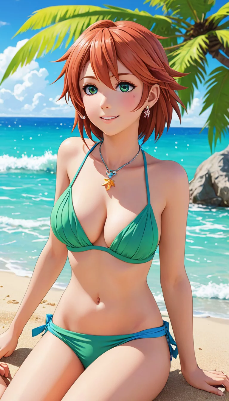 Museland-Flirting on the Beach-Fanservice-BeachBikini