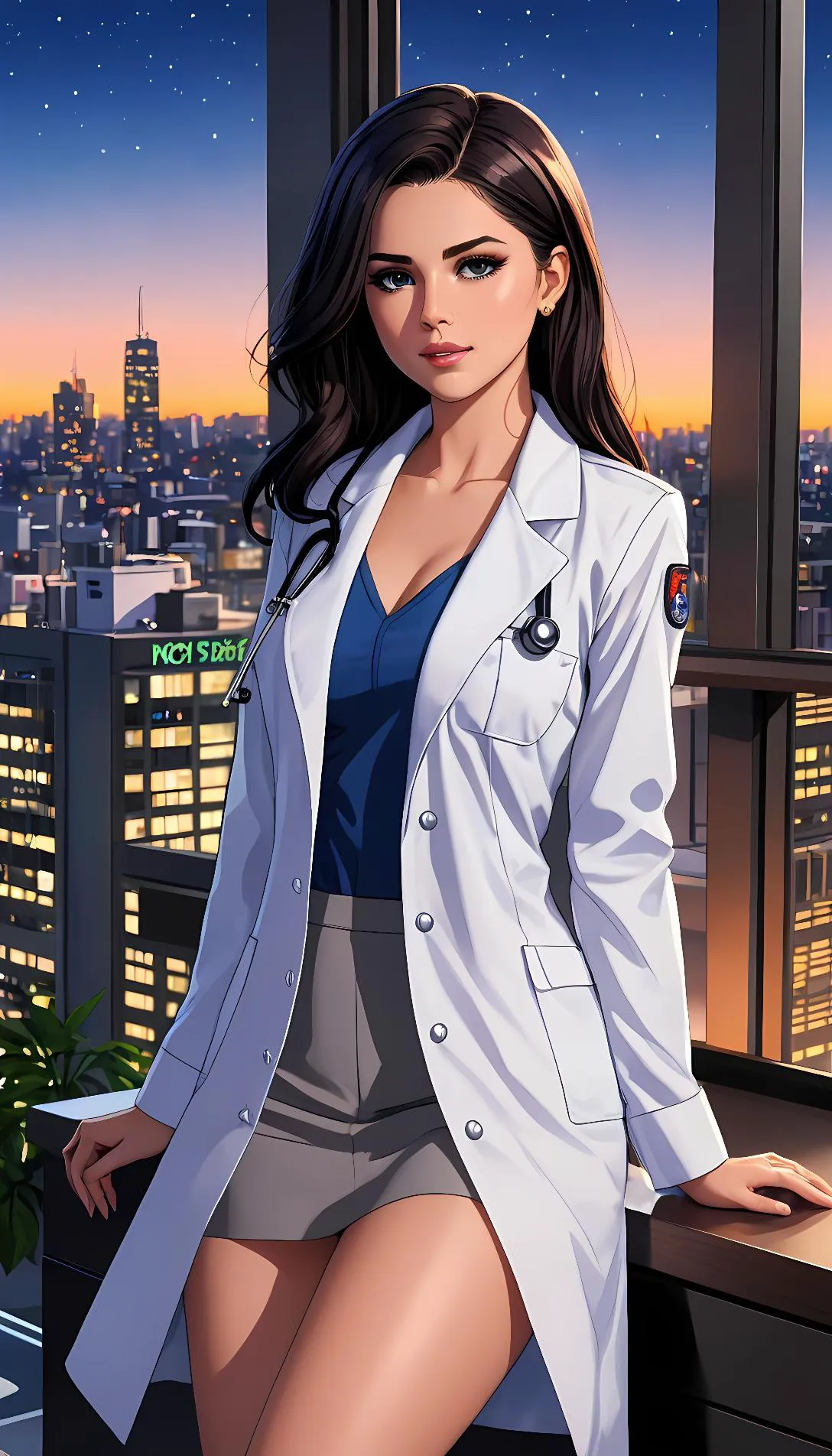 Museland-House Call Seduction-BlackHairBlueEyes-HotDoctor