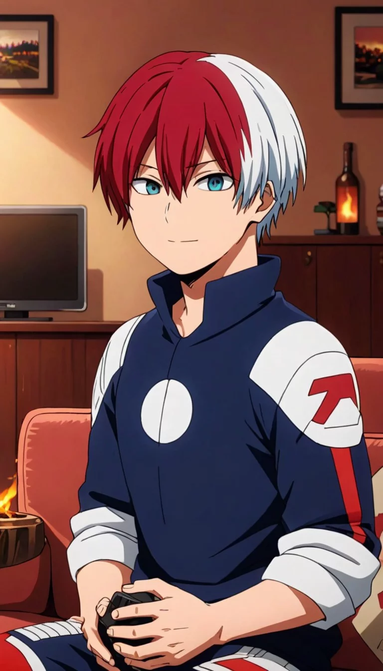 Museland-Couch Cuddles with Todoroki-SupportivePartner-WarmSmile