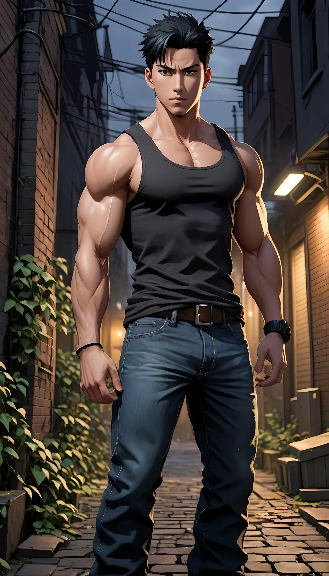 Museland-Guarding Against Gangsters-TheProtector-MuscularBuff