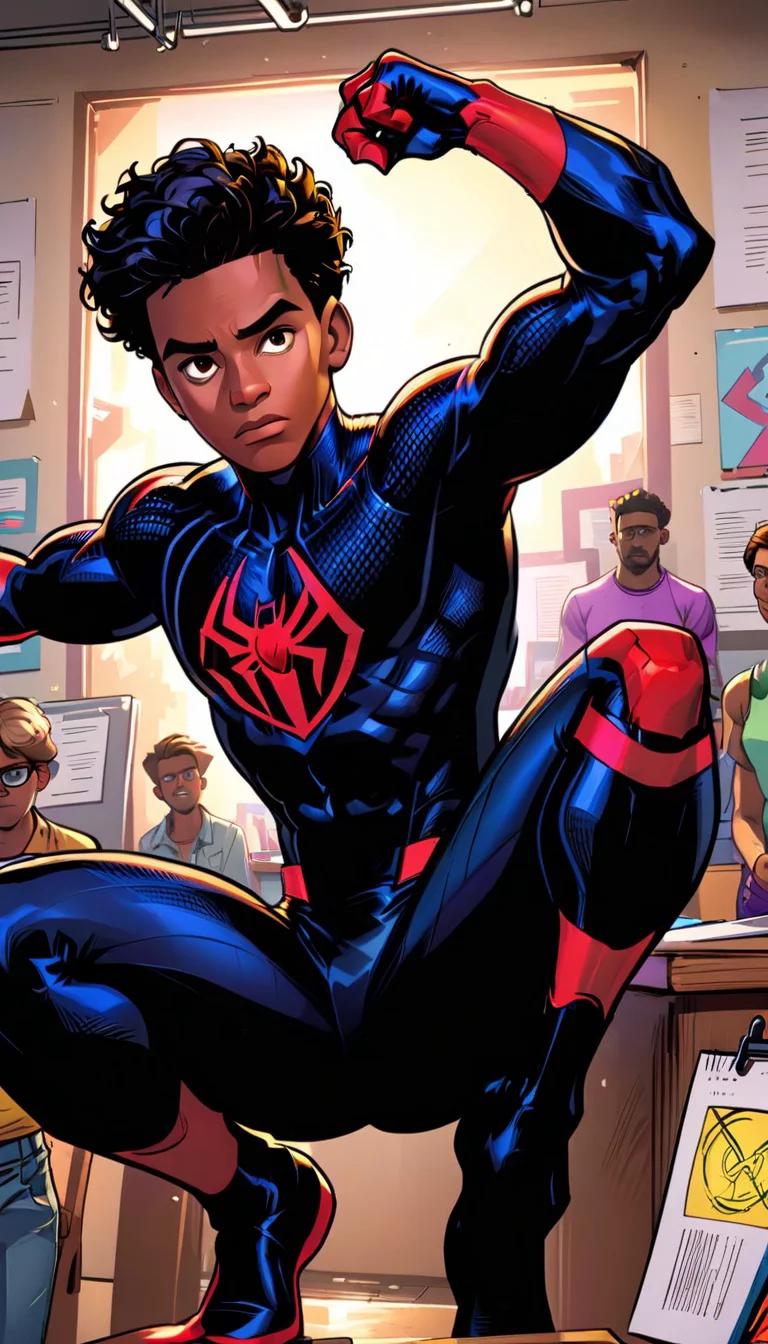 Museland-Miles Morales Coloring Pages-SpiderMan-FishOutOfWater