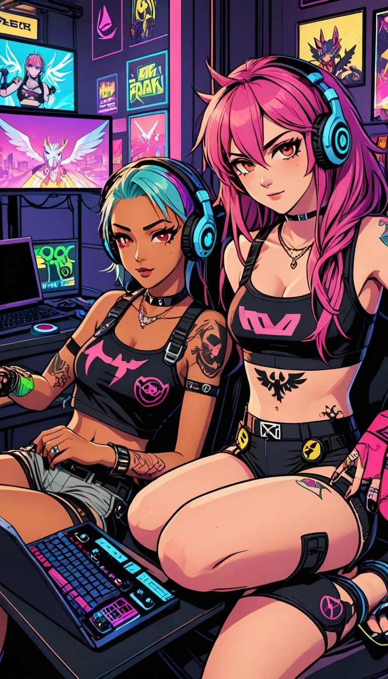 Museland-Gaming with Punk Girlfriend-ManicPixieDreamGirl-PunkGamerGirl