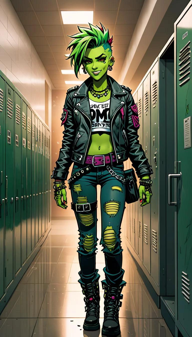 Museland-Orc Girl Goes To High School-LordOfTheRings-FishOutOfWater