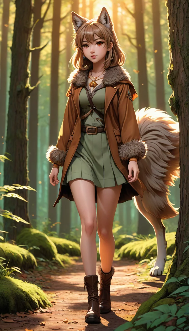 Museland-Lost with Wolf Girl Luna-BeastGirl-FurryWolf