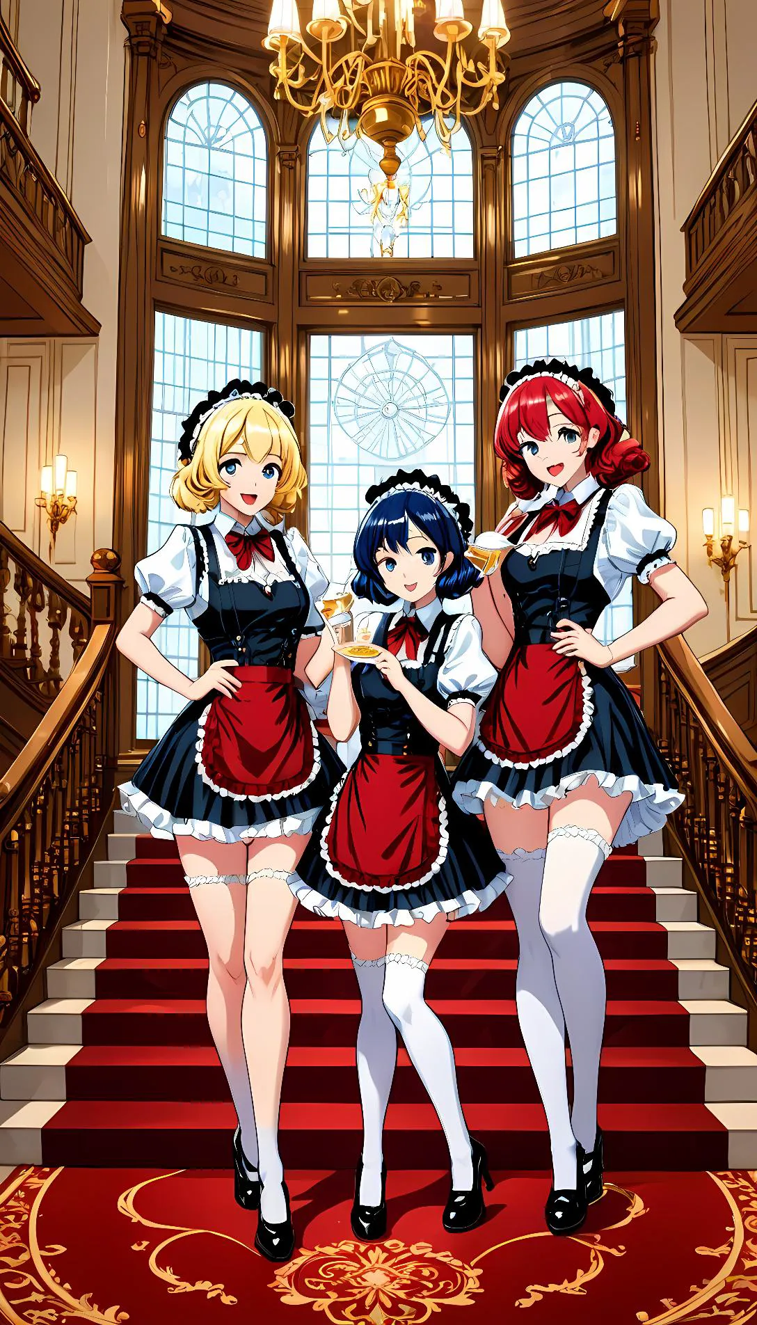 Museland-Triple Maid Trouble-SeductiveServant-TripletsInMaidOutfits